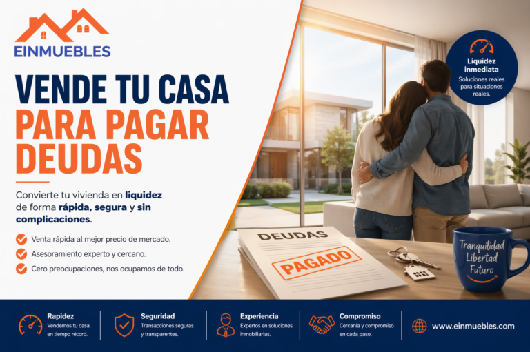 Vender tu casa para pagar deudas - Te la compramos en EINMUEBLES