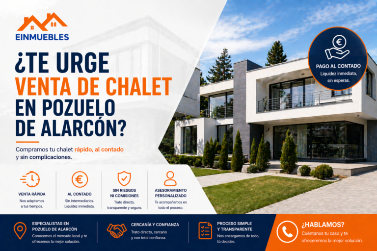 Te urge venta de chalet en Pozuelo de Alarcón